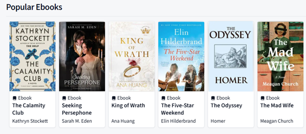 Popular titles from Freading