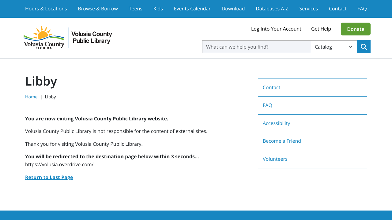 Libby | Volusia County Public Library